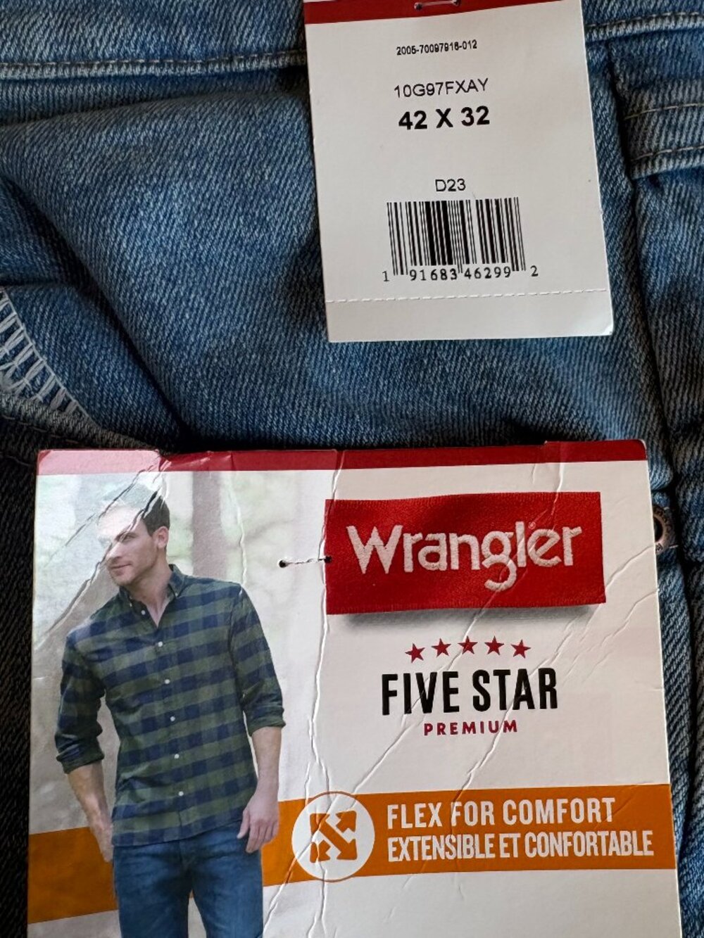 Wrangler Authentics Men's Classic 5-pocket Regular Fit Cotton Jean 42 x 32